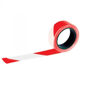 Rubaplast rouge et blanc 100 m x 50 mm - Taliaplast