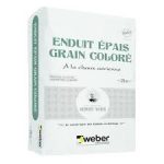 weber enduit épais grain coloré - 25 kg