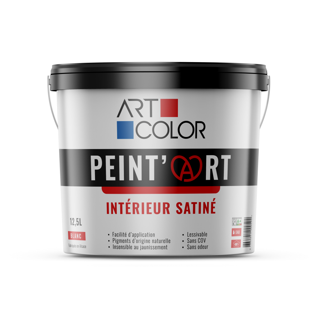 PEINT'ART - Peinture intérieure satinée blanche | 12.5L | art-color